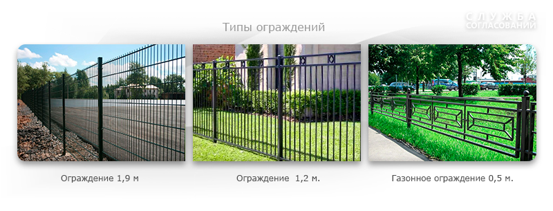 Типы постоянных декоративных ограждений